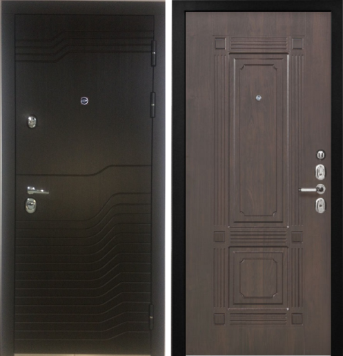 Входная дверь ДМ4 PP Лайн венге №16 / ФЛ-2