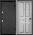 Входная дверь Страж Х-5 M.P Темно-серый Букле / Дуб серый Евро