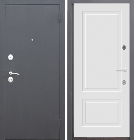 Входная дверь ДМ3 Черный муар/ Новелла 2 лайт